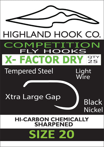 Highland Hook Co. X Factor Dry Fly Hook (Light Wire)