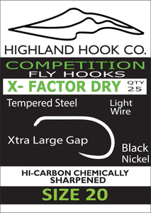 Highland Hook Co. X Factor Dry Fly Hook (Light Wire)