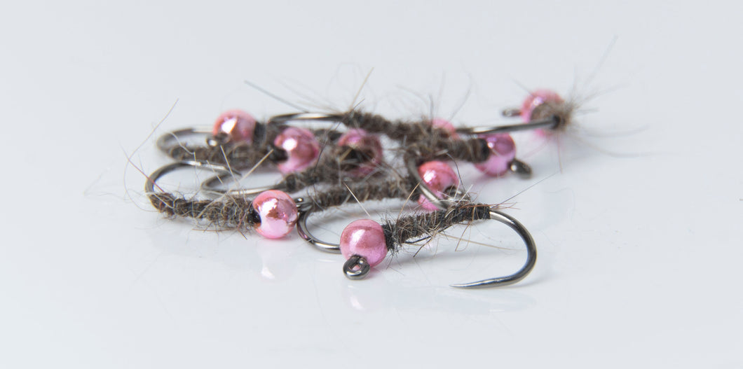 Walt's Worm Fly Light Metallic Pink Bead1